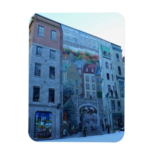 Magnet Flexible Mural à Old Québec, Québec, Canada (Vertical)
