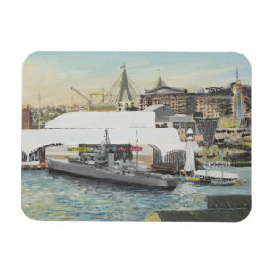 Magnet Flexible Musée maritime de Sydney de balcon d'hôtel. 1998