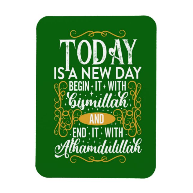 Magnet Flexible Musulman inspiré par l'Islam, citations du Gift Fr (Vertical)