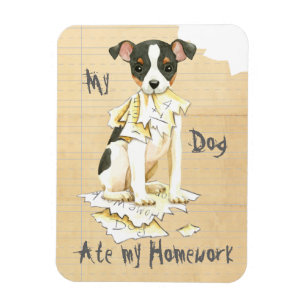Magnet Flexible My Toy Fox Terrier Ate my Homework