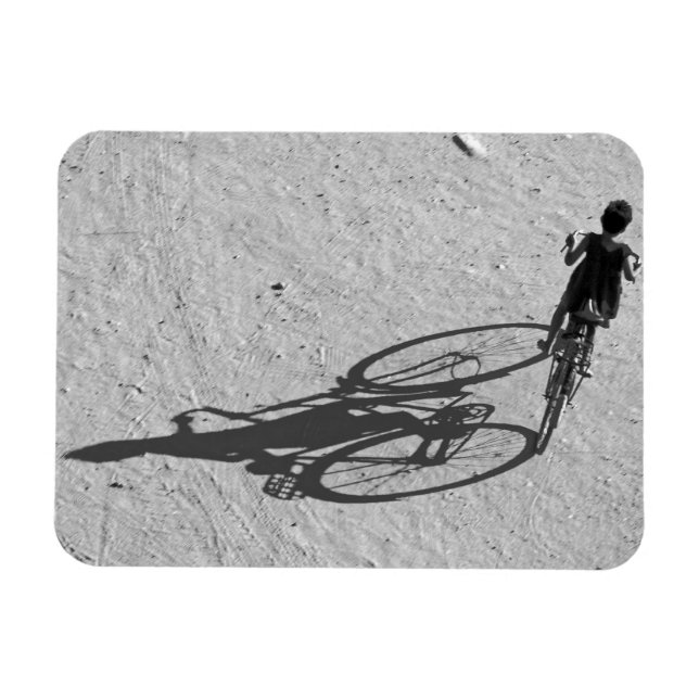 Magnet Flexible Myamar, Bagan, Jeune garçon faisant du vélo énorme (Horizontal)