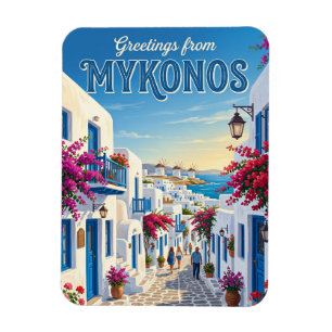 Magnet Flexible Mykonos Vieille Ville Grèce