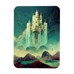 Magnet Flexible Mystérieux Château Imaginaire Art