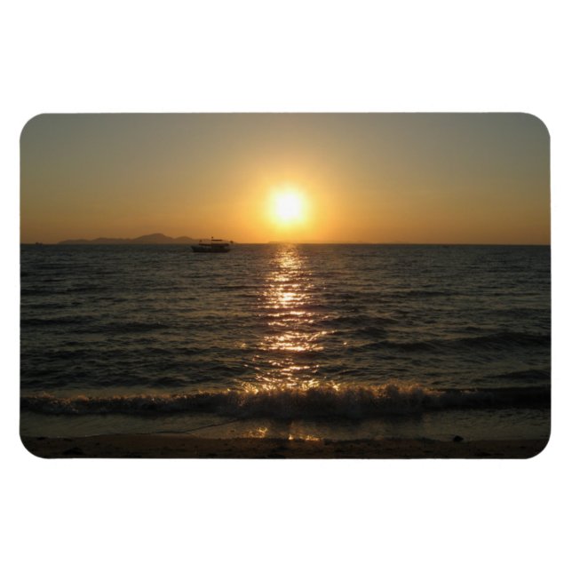 Magnet Flexible Naklua Beach Sunset .. Pattaya, Chonburi, Thaïland (Horizontal)