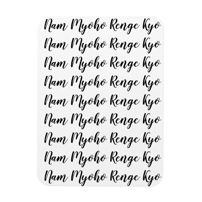 Magnet Flexible Nam Myoho Renge Kyo (Vertical)