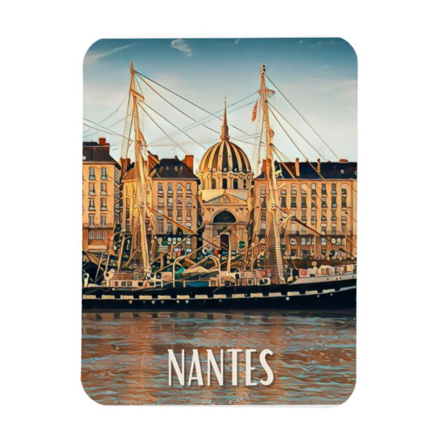 Magnet Flexible Nantes Photo Vintage (Vertical)