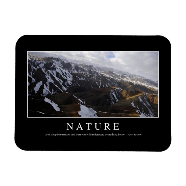 Magnet Flexible Nature : Citation inspirante (Horizontal)