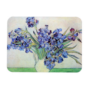 Magnet Flexible Nature morte au vase aux iris par Vincent van Gogh