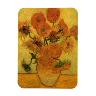 Magnet Flexible Nature morte de Vincent van Gogh Vase avec 15 tour