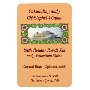 Magnet Flexible Navire de croisière sur le marqueur de la porte d