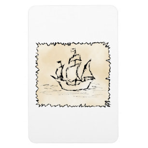 Magnet Flexible Navire pirate.
