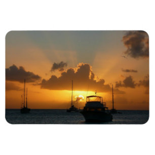 Magnet Flexible Navires et Sunset Tropical Seascape