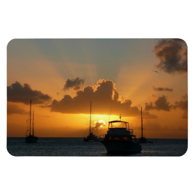 Magnet Flexible Navires et Sunset Tropical Seascape (Horizontal)