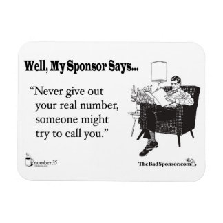 Magnet Flexible Ne donnez jamais votre vrai numéro...