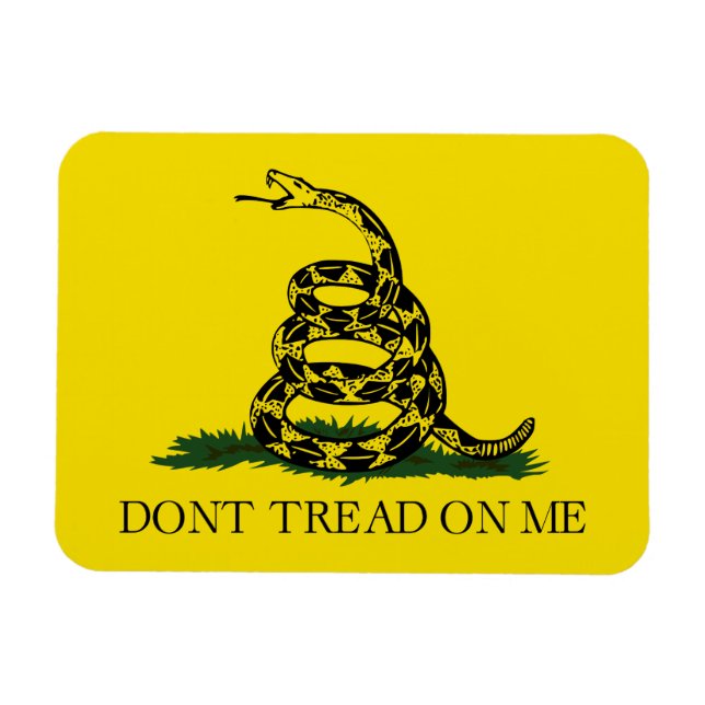Magnet Flexible Ne pas taper sur le drapeau de Me Gadsden (Horizontal)