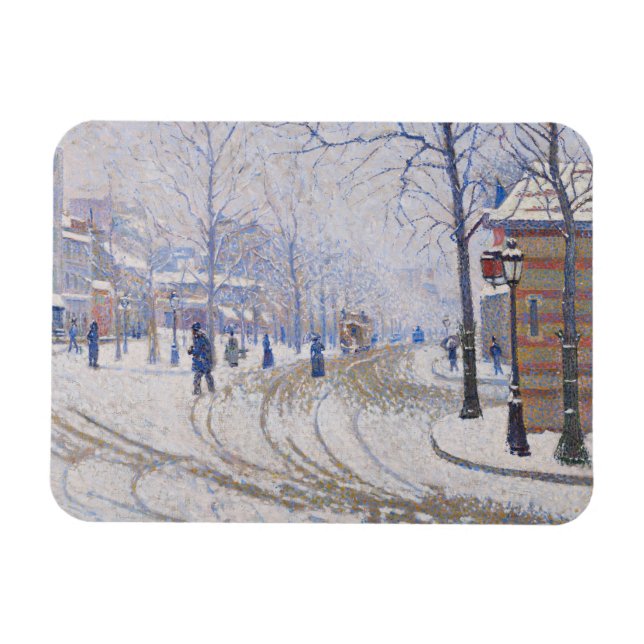 Magnet Flexible Neige, Boulevard de Clichy, Paris, 1886 (Horizontal)