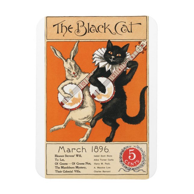 Magnet Flexible Nelly Littlehale Murphy's Black Cat - Marc Vintage (Vertical)
