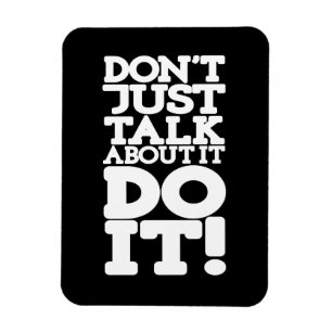 Magnet Flexible N'en parlez pas seulement d'aimant noir & blanc