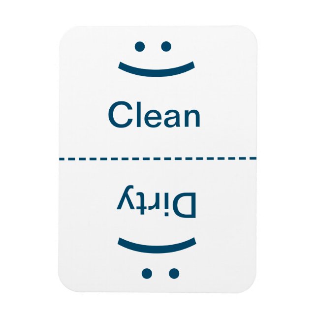 Magnet Flexible Nettoyer le moustiquaire - Bleu - (Sourire/Frown) (Vertical)