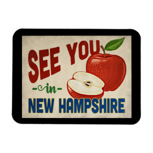 Magnet Flexible New Hampshire Apple - Vintage voyage