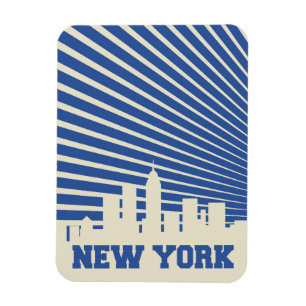 Magnet Flexible New York City Blue