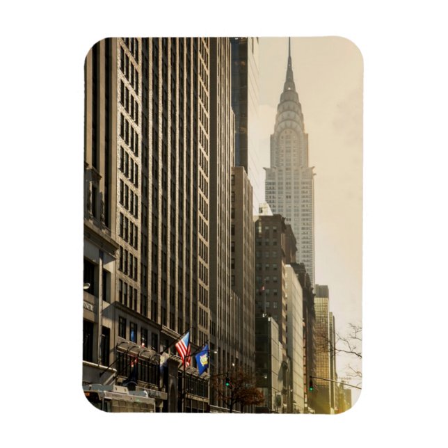 Magnet Flexible New York, E 42 St et Chrysler Building (Vertical)