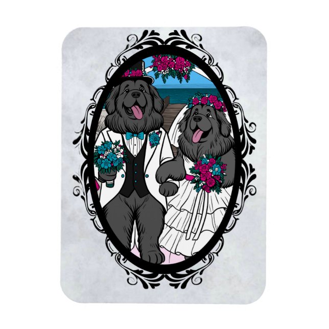 Magnet Flexible Newfy Love (Saint-Valentin, Mariage, Anniversaire) (Vertical)