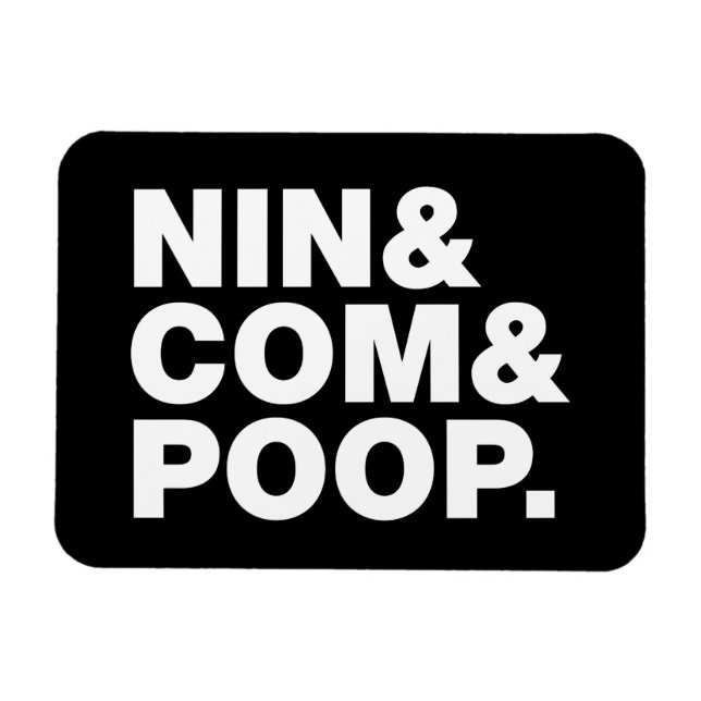 MAGNET FLEXIBLE NIN & COM & POOP. (Horizontal)