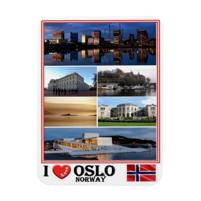 Magnet Flexible NO Norvège - Oslo - (Vertical)