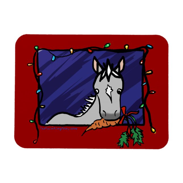 Magnet Flexible Noël gris pâle (Horizontal)