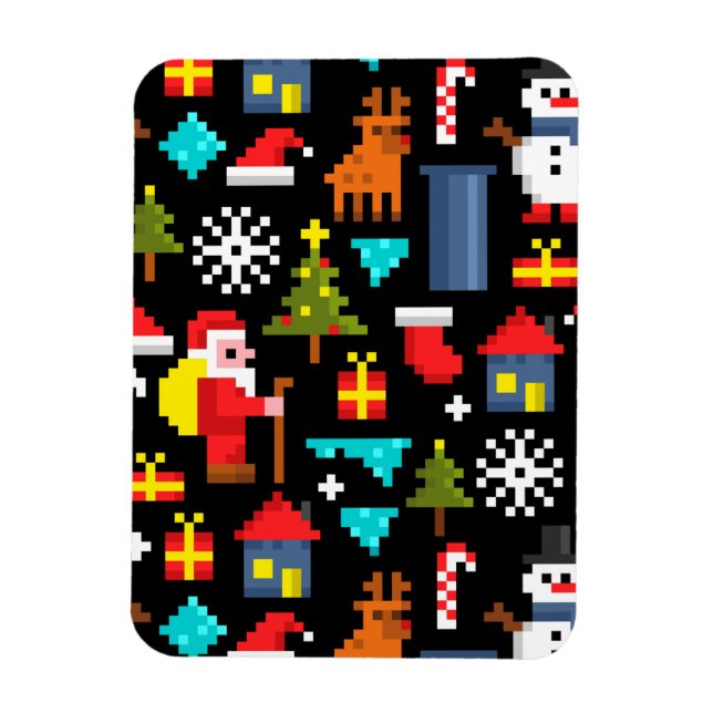 Magnet Flexible Noël Pixel (Vertical)