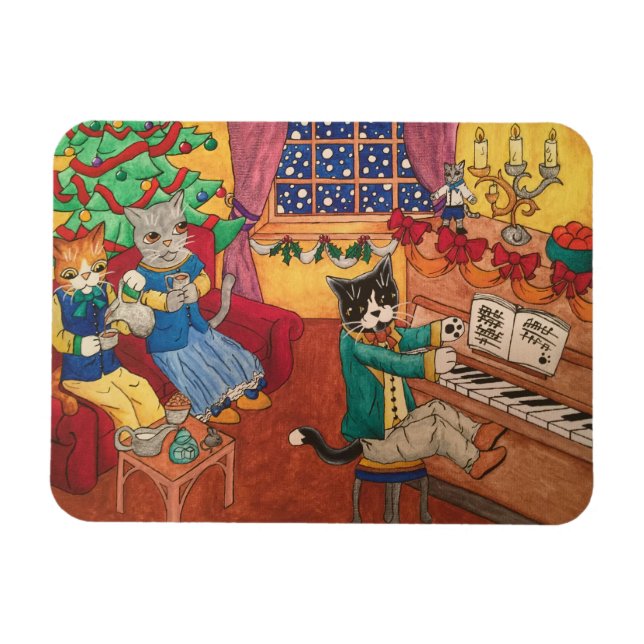 Magnet Flexible Noël victorien (Horizontal)