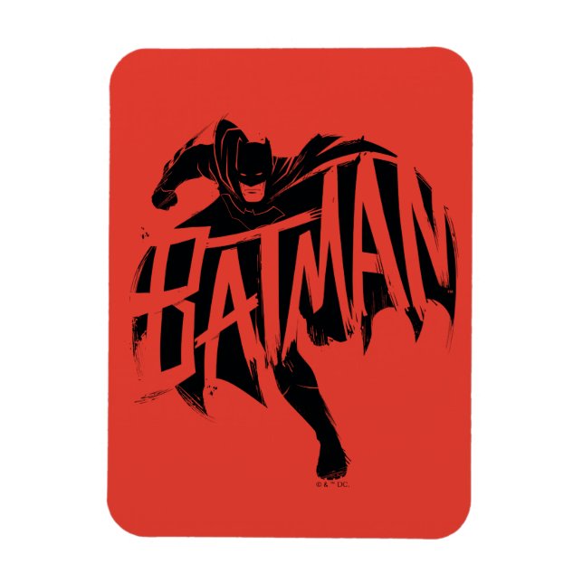 Magnet Flexible Nom de la brosse d'encre Batman (Vertical)