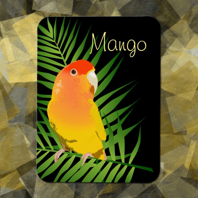 Magnet Flexible Nom de l'animal de compagnie de Lovebird jaune mig (Créateur téléchargé)