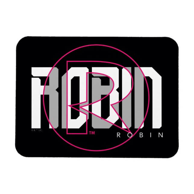 Magnet Flexible Nom graphique Robin Hi-Tech (Horizontal)
