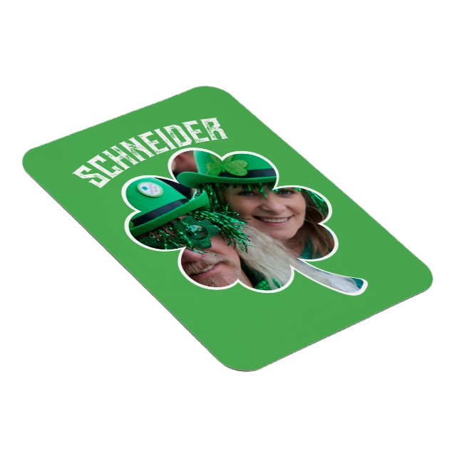 Magnet Flexible Nom personnalisé Jour de la Saint Patrick photo de (Côté Droit)