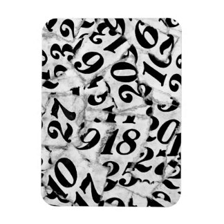 Magnet Flexible Nombres Chiffres Type Collage D'art