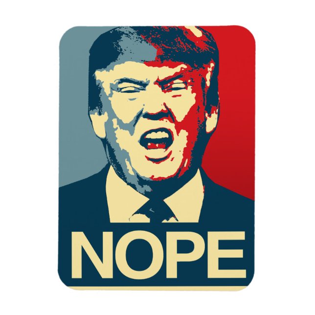 Magnet Flexible NOPE - Poster anti-Trump - Anti-Trump - (Vertical)