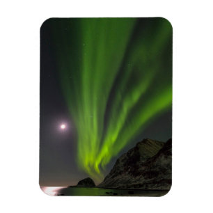 Magnet Flexible Northern LightS   Haukland Beach Island Norway