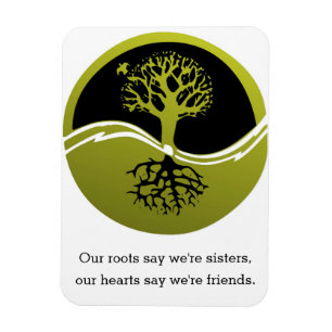 Magnet Flexible Nos coeurs disent que nous sommes amis