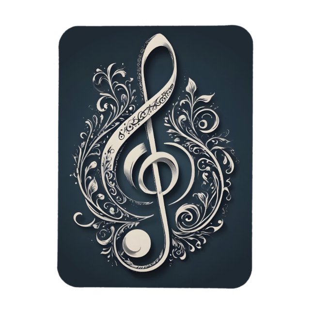 Magnet Flexible Note de clic de musique (Vertical)