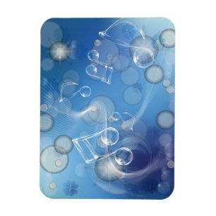 Magnet Flexible Notes musicales en verre d'Imaginaire