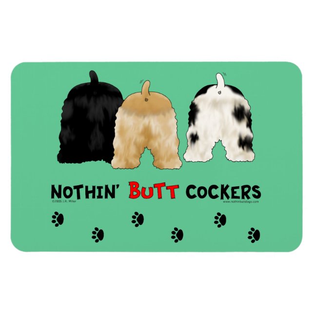 Magnet Flexible Nothin' Butt Cockers (Horizontal)