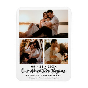 Magnet Flexible Notre Aventure Commence Le Mariage Enregistrer La 