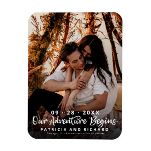 Magnet Flexible Notre Aventure Commence Le Mariage Enregistrer La 