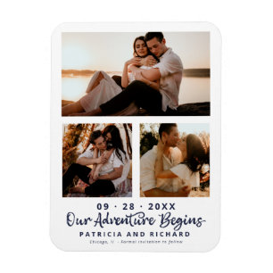 Magnet Flexible Notre Aventure Commence Le Mariage Enregistrer La