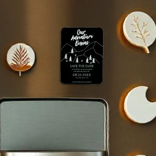 Magnet Flexible Notre Aventure Commence Le Mariage Forestier Écono