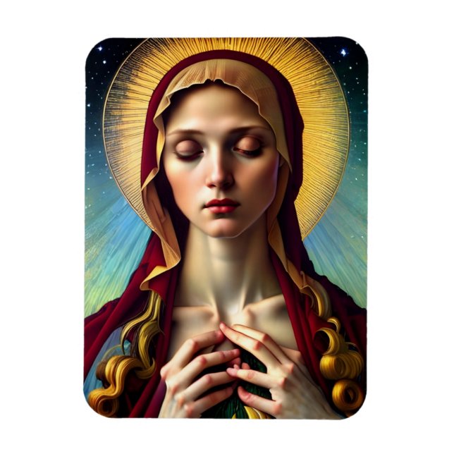 Magnet Flexible Notre Dame de la Paix Vierge Marie Renaissance mod (Vertical)