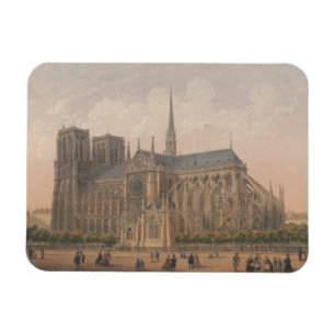 Magnet Flexible Notre Dame, Paris Lithographie de Charles Rivière