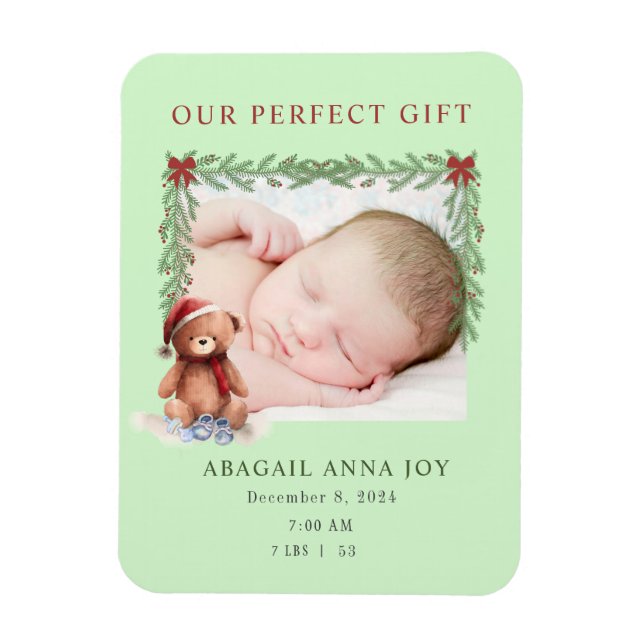 Magnet Flexible Notre Faire-part cadeau parfait pour bébé (Vertical)